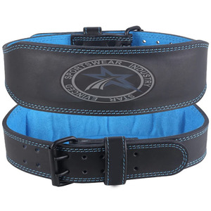 เข็มขัดหนัง PU ปรับได้สำหรับเล่นยิมเข็มขัดยกน้ำหนักปรับได้อุปกรณ์ป้องกันเอวนุ่มสบายออกแบบโลโก้ได้ตามต้องการ - Product Image 4