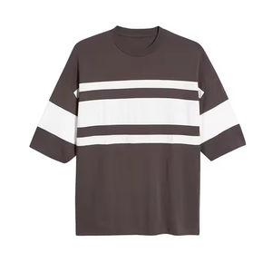 Camiseta Extra Grande de Primera Calidad, Personalizada con Logotipo Estampado, Lavada, Estilo Vintage, Gruesa y Lisa para Hombre con Diseño Personalizado - Product Image 1