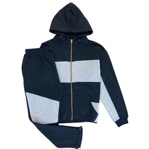 Nuevo chándal para hombre y mujer, sudaderas con capucha, suéter grueso de Color sólido informal y pantalón largo, conjunto de 2 piezas, traje deportivo para correr de lana de otoño para hombre - Product Image 6