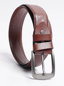 Ceinture habillée de luxe personnalisée de haute qualité pour hommes Ceinture en cuir OEM à boucle ardillon en alliage de cuir véritable - Product Image 5