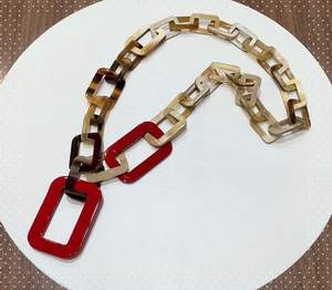 Collier fille de haute qualité nouvelle conception de Style animal avec véritable corne de boeuf de buffle technique polie dernière version artisanat HF - Product Image 5
