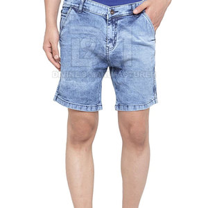 Lightweight Wholesale <b>Jeans</b> Shorts Comfortable <b>Elastic</b> Waist <b>Men</b> Thai Shorts For Online Sale - Product Image 1