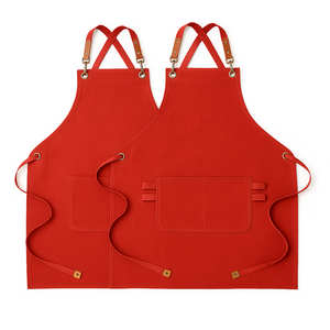 Custom Logo Custom Reusable Cotton Women Waterproof Promotional Cotton <b>Kitchen</b> <b>Apron</b> for Waiter <b>Apron</b> - Product Image 5