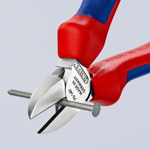 For 140mm Metric <b>Side</b> <b>Cutters</b> Chrome Vanadium Steel Chrome-Plated Head Soft Grip Plastic Handles Industrial Grade Cutting - Product Image 4