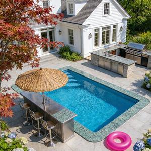 Swimming Pool <b>Heater</b> and Pump System for Outdoor Pools, High-<b>Efficiency</b> Fiberglass Swimming Pools for Hotels and Resorts - Product Image 4