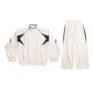 ชุดวอร์มกันลมแบบมีฮู้ดผ้าไนลอนสำหรับผู้ชาย ฤดูหนาว พร้อมกางเกงจ็อกเกอร์ ซิปผ่าข้าง มีแถบข้าง - Product Image 6