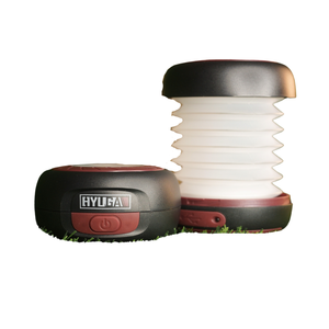 Lanterne de camping solaire HYUGA, lumière LED rechargeable pliable avec crochet de suspension, lampe de camping portable à LED pour l'extérieur - Product Image 1