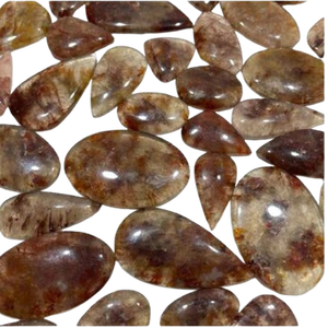 Cabochon de quartz cerise naturel pierres précieuses d'agate taille ovale en vrac - Product Image 1