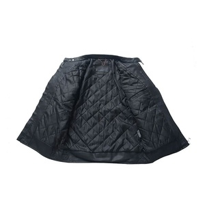 Mode britannique sans col en peau de vache PU veste de moto pour hommes Slim Design noir lettre motif en gros pour l'hiver/automne - Product Image 3