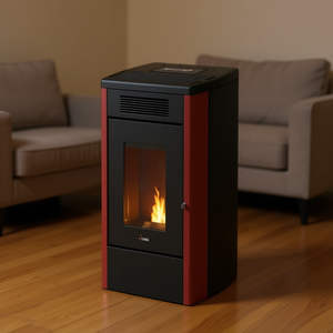 Atena Plus 12 T2 Red Steel 5 étoiles Classe A+ 12kW Poêle à granulés 7023116 Modèle haute efficacité 12 kW - Product Image 3