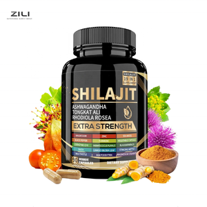 Capsules de Shilajit prêtes à être expédiées, 500 mg, qualité or, 60 % d'acide fulvique, Shilajit pur de l'Himalaya, étiquette privée, vente en gros - Product Image 1