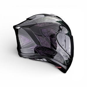 Scorpion EXO-1500 AIR Full Face Motorcycle Helmet Retro Racing Style Quick Release Closure ABS PC PP Visor XL Size New <b>Box</b> - Product Image 3