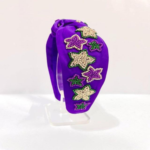 Diadema de Mardi Gras con Cuentas Hechas a Mano por los Mejores Diseñadores para Mujer, Muestra tu Espíritu, Hecha en India, Diademas con Cuentas Personalizadas al por Mayor - Product Image 2