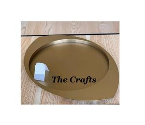 Plateau de service en métal au design moderne de couleur or et blanc Plateau de service en chocolat de taille personnalisée à vendre - Product Image 6