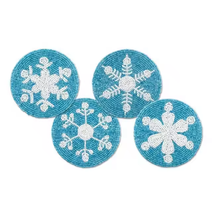 <b>New</b> Designs Indian Handmade Beaded Glass Coasters for Wedding and Christmas <b>Party</b> Table <b>Decor</b> by MD Handicrafts - Product Image 3