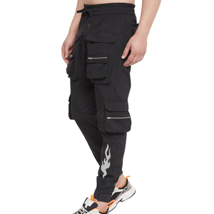 Pantalons de sport décontractés pour hommes 100% coton French Terry Washed Pants avec cordon de serrage et pantalons droits Pantalons pour hommes délavés - Product Image 3