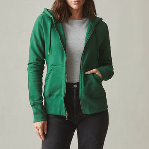 Sweat-shirt thermique à fermeture éclair intégrale pour femme, collection automne/hiver, tailles personnalisables, respirant, anti-boulochage, séchage rapide, devant - Product Image 5