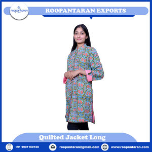 Nouvelle arrivée Veste bomber matelassée Imprimée à la main Rembourrée avec une couche de coton doux Vestes matelassées pour femmes Pour la vente en gros - Product Image 6