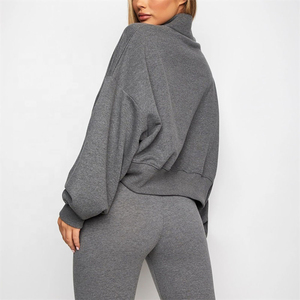 Nouveau pull oversize vintage à col montant pour femme, en coton 100%, de qualité supérieure, pour l'hiver, vente en gros, streetwear - Product Image 6