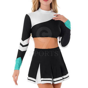 ชุดเชียร์ลีดเดอร์สำหรับผู้ใหญ่พร้อมผ้ายืดและการปิดกั้นสีเพื่อประสิทธิภาพและการฝึกชุดเชียร์ลีดเดอร์ - Product Image 4