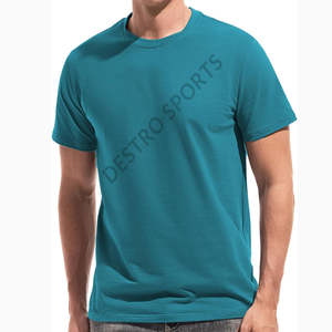 T-shirts formels pour hommes 100 % coton de qualité supérieure avec logo et couleur personnalisés, manches courtes, col rond, tissu peigné anti-boulochage - Product Image 4