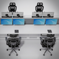 Console de commande pour centre de contrôle, table de salle de contrôle, poste de travail industriel, fabricant de mobilier