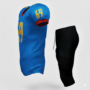 Uniforme de Fútbol Americano Corto Personalizable 100% Poliéster, Impresión Digital de Alta Calidad, Antibacteriano, Transpirable, Unisex para Adultos - Product Image 6