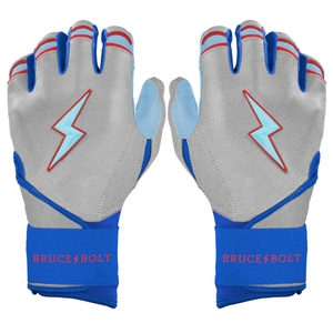 Creator Series Long Cuff Brucebolt Style Guantes de bateo 100% Premium Cabretta Guantes de bateo de béisbol de cuero - Product Image 1