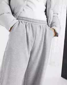 กางเกงสเวตเตอร์ผ้าฝ้ายสำหรับทั้งชายและหญิงกางเกงวิ่งแบบผูกเชือกแบบลำลอง - Product Image 2