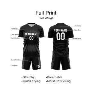 Uniformes de fútbol personalizados kits de fútbol por sublimación al por mayor con clubes de tela ligera y uniformes de fútbol por sublimación escolar - Product Image 4
