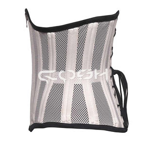 Corset gainant blanc en maille avec fermeture éclair sur le devant - Product Image 5