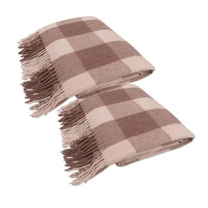 Manta Jacob de lana de lujo directa de fábrica, suave, cómoda, tejida a la moda, estilo mexicano para uso en invierno - Product Image 4