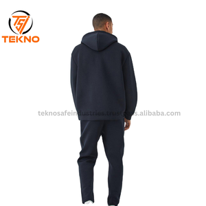 Vente en gros, ensemble pantalon de survêtement à capuche brodé personnalisé OEM, survêtement unisexe en polaire lourde, survêtement pour homme grande taille XL - Product Image 3