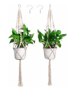 Nouveau Design Coloré À La Main Intérieur Macramé Cintres Pot titulaires Coton Plante Cintre Pour La Maison Jardin Décoration. - Product Image 5