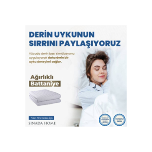 Manta ponderada Edredón individual Selenity Stone 4 Kg 155x215 100% Relleno de lana 4 estaciones - Product Image 6