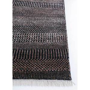 Kairos Striped Beige & <b>Brown</b> Hand Knotted <b>Wool</b> & Viscose Rug for Home Decor-SKWV-26 - Product Image 4