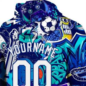 Bold Graphic Personalized 100% Cotton <b>Thermal</b> <b>Fleece</b> Hoodie High Quality Streetwear Sublimation Printed for Winter Customizable - Product Image 6