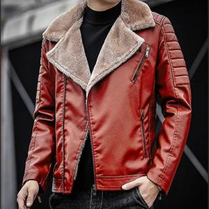 Blouson bombardier automne hiver personnalisé en cuir pour hommes veste de moto en cuir PU à capuche avec broderie design manteaux en toile - Product Image 4