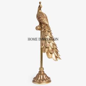 Juego de 3 esculturas decorativas para el hogar de diseñador de caballos chapados en oro fundido de aluminio del fabricante indio a precio competitivo - Product Image 3