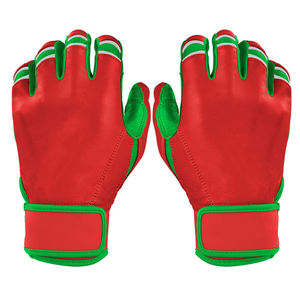 Gants de baseball en cuir personnalisés avec des matériaux de qualité Gants de frappeur à manchette courte pour adultes Logo personnalisable - Product Image 6