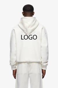 Ensemble de survêtement d'hiver streetwear élégant, nouveau design, logo personnalisé, respirant, sweat-shirt lourd, pantalon de survêtement ample, techniques d'impression - Product Image 2