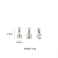 Puffy Alphabet Charms | 18K PVD Gold Plated Stainless Steel Charm A-Z Mini Bubble Initial Letter Pendants for DIY Jewelry Making