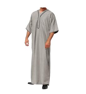 Ropa islámica de Arabia Saudita para hombres de manga larga Juba Thobe Jubba Venta caliente vestido árabe de talla grande - Product Image 5