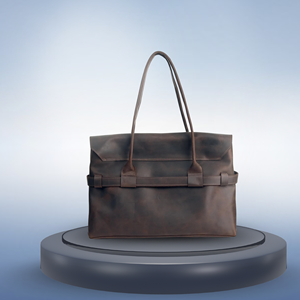 Bolso de mano indio hecho a mano de cuero genuino para mujer Oficina clásica y vintage y uso diario - Product Image 5