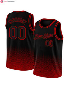 Vente chaude 100% Polyester Basketball Jersey pour hommes Logo personnalisé Tissu à séchage rapide et respirant pour les sports d'été - Product Image 6