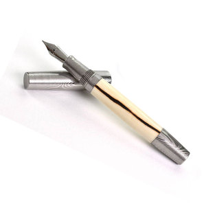 Elegante Bolígrafo de Acero de Damasco con Patrón Artístico de Acero para Uso Ejecutivo en Escritorio, Bolígrafo de Acero de Damasco - Product Image 4