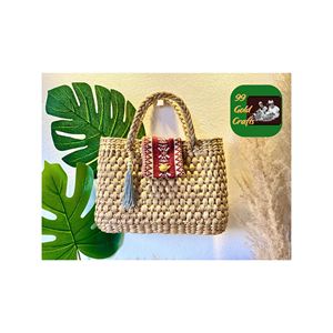 HANDCRAFTED SEAGRASS <b>STORAGE</b> BOX WITH LID FOR OFFICE SUPPLIES, <b>CLOSET</b> <b>ORGANIZATION</b> AND MINIMALIST HOME DECOR STYLE - Product Image 6