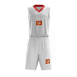 Camisetas clásicas de baloncesto personalizadas, 100% poliéster, tela de malla transpirable, Digital logotipo impreso, nombre, camiseta de baloncesto Reversible - Product Image 6