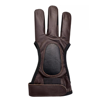 Gants de tir à l'arc FIT CHAMP de haute qualité, personnalisables, en cuir souple, demi-doigts, respirants et légers pour le tir et la chasse