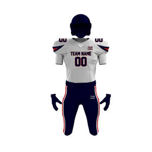 Maillot de football américain à manches courtes de qualité supérieure, respirant et anti-humidité, sur mesure, ensembles de tailles plus grandes, personnalisables - Product Image 2